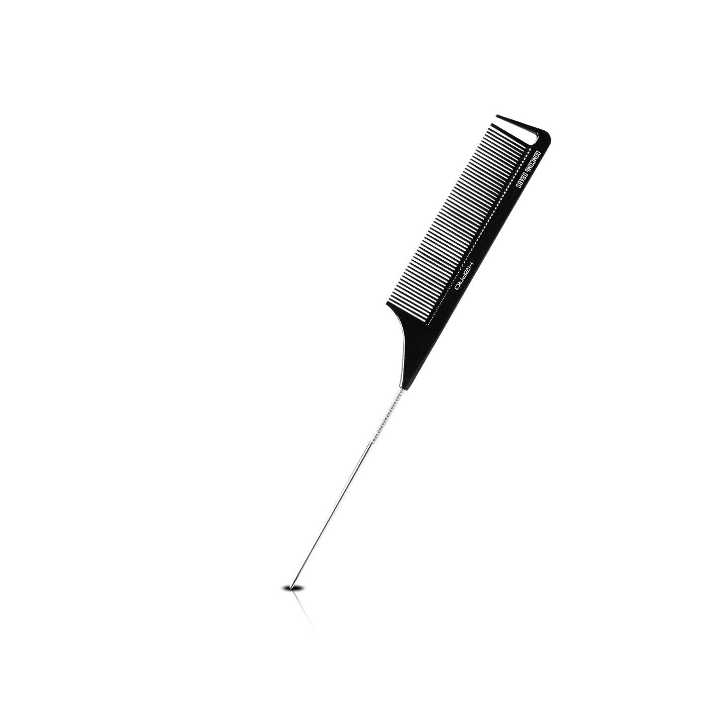 HAIR COMB - GC08ABS - GOMCOMb ABS FINE TOOTH PIN TAIL COMB - 238 MM - PACK OF 12