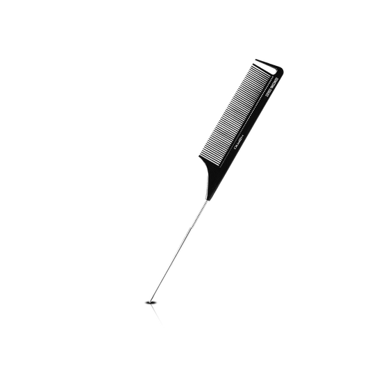 HAIR COMB - GC08ABS - GOMCOMb ABS FINE TOOTH PIN TAIL COMB - 238 MM - PACK OF 12