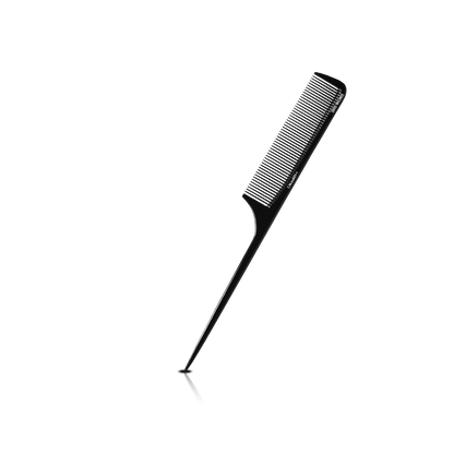 HAIR COMB - GC10ABS - GOMCOMb ABS FINE TOOTH RAT TAIL COMB - 238 MM - PACK OF 12