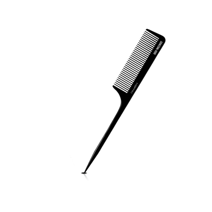 HAIR COMB - GC10BB - GOMCOMb BONE RAT TAIL COMB - BLACK - 250 MM - PACK OF 12