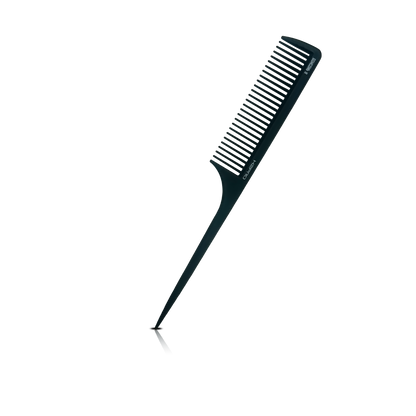 HAIR COMB - GC11 - GOMCOMb BLACK CARBON RAT TAIL COMB - 238 MM - PACK OF 12