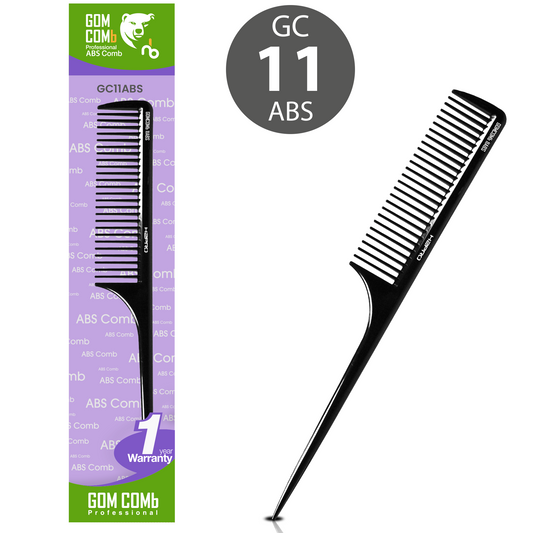 HAIR COMB - GC11ABS - GOMCOMb ABS RAT TAIL COMB - 238 MM - PACK OF 12