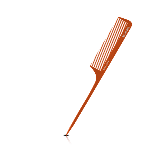 HAIR COMB - GC13BT - GOMCOMb BONE FINE TOOTH RAT TAIL COMB - TAN - 235 MM - PACK OF 12