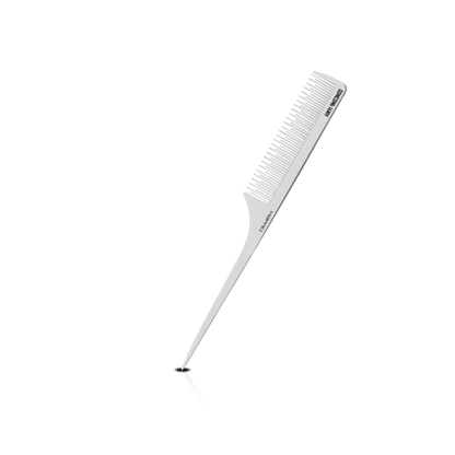 HAIR COMB - GC14WH - GOMCOMb WHITE CARBON FINE TOOTH TEASING COMB - 233 MM - PACK OF 12