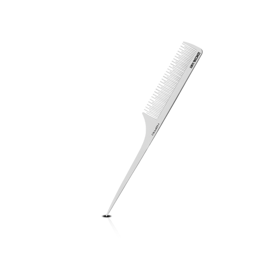 HAIR COMB - GC14WH - GOMCOMb WHITE CARBON FINE TOOTH TEASING COMB - 233 MM - PACK OF 12