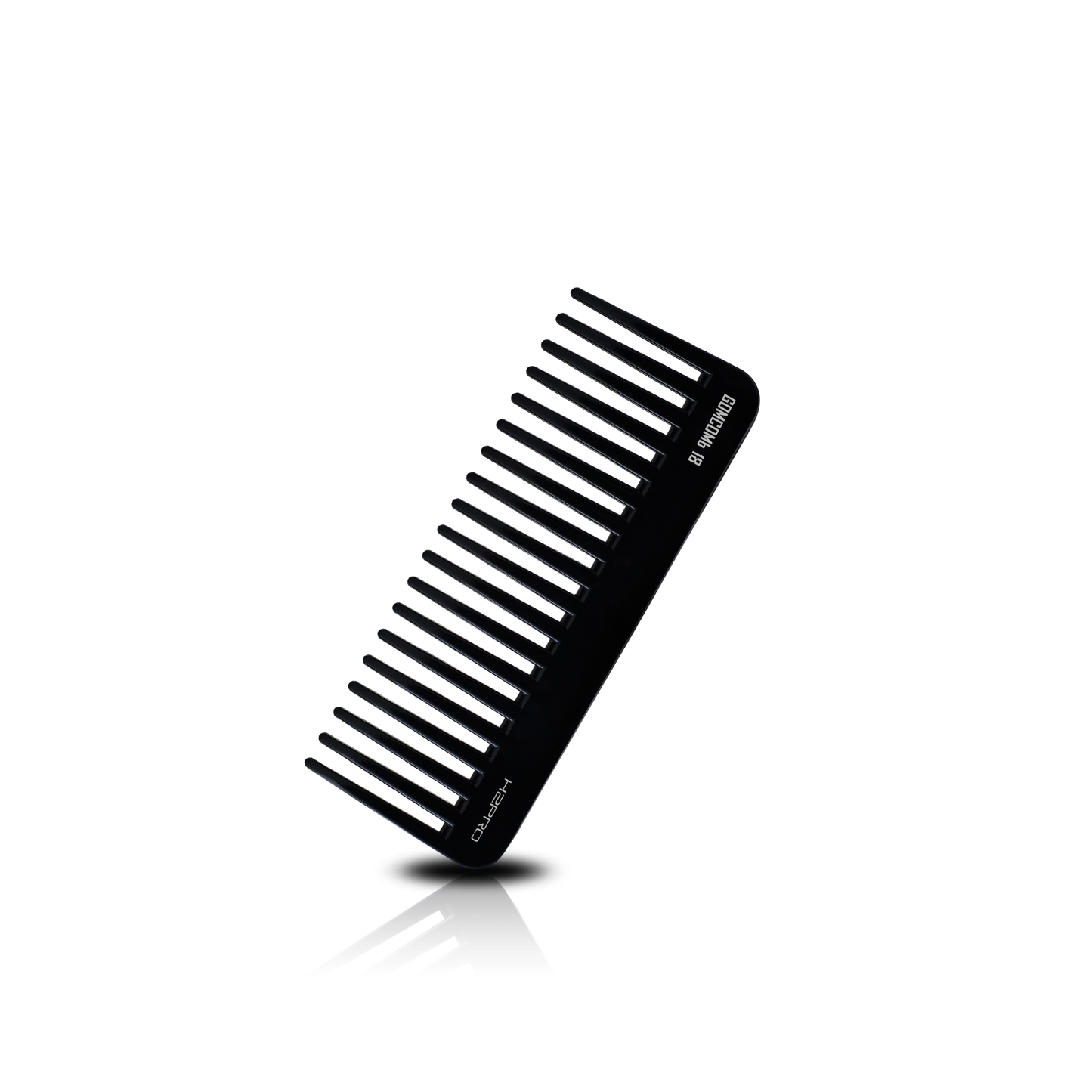 HAIR COMB - GC18 - GOMCOMb BLACK CARBON RAKE COMB - 158 MM - PACK OF 12