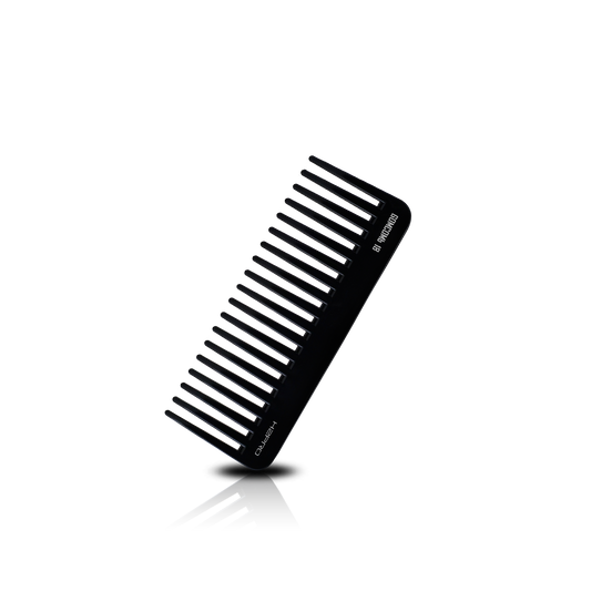 HAIR COMB - GC18 - GOMCOMb BLACK CARBON RAKE COMB - 158 MM - PACK OF 12