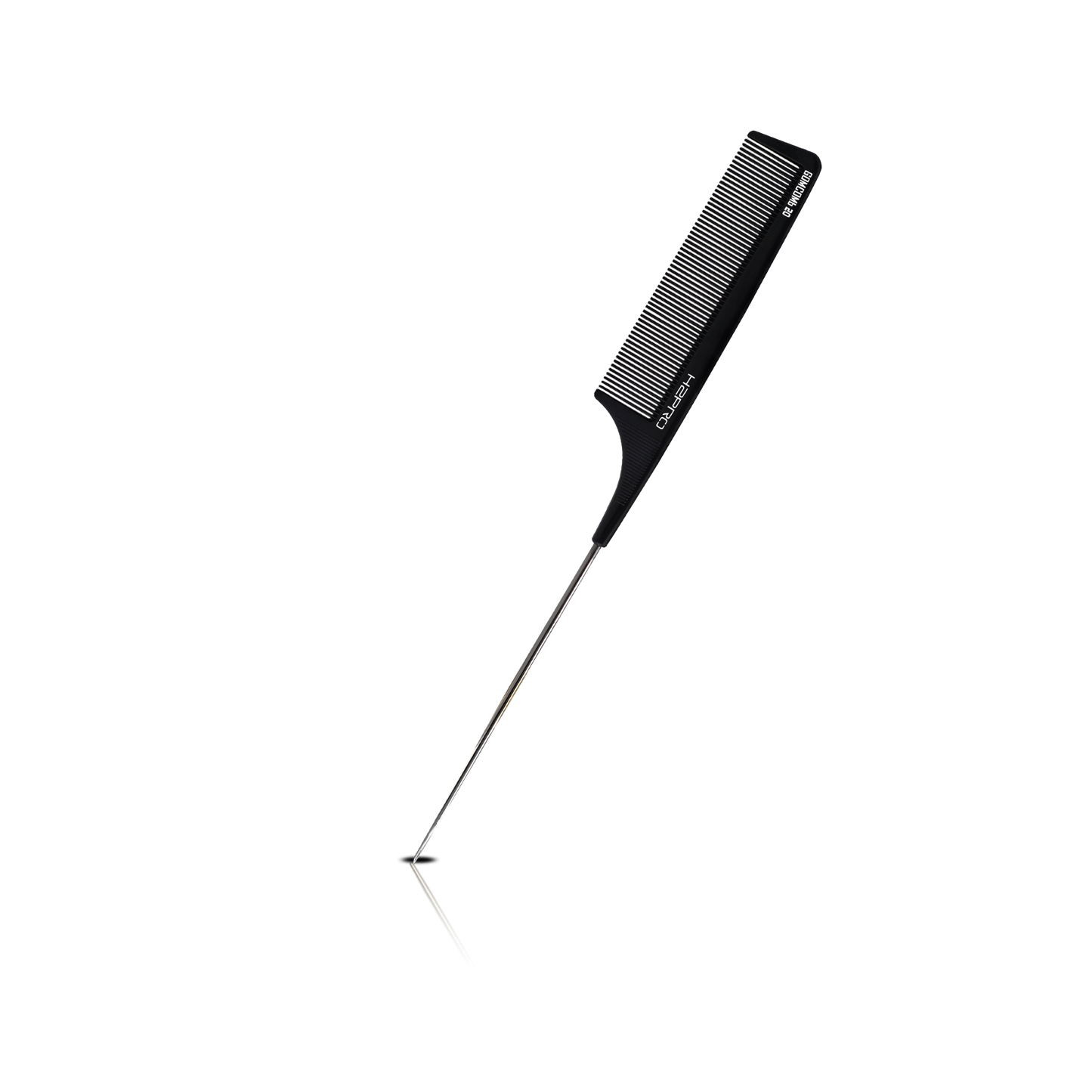 HAIR COMB - GC20 - GOMCOMb BLACK CARBON FINE TOOTH PIN TAIL COMB - 235 MM - PACK OF 12