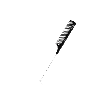 HAIR COMB - GC24ABS - GOMCOMb ABS FINE TOOTH PIN TAIL COMB - 221 MM - PACK OF 12
