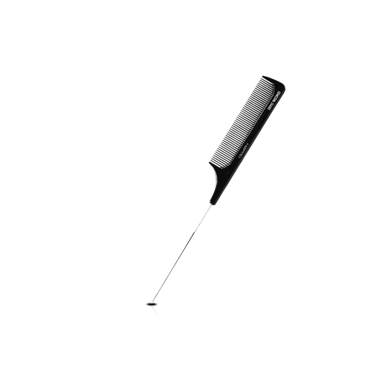 HAIR COMB - GC24ABS - GOMCOMb ABS FINE TOOTH PIN TAIL COMB - 221 MM - PACK OF 12