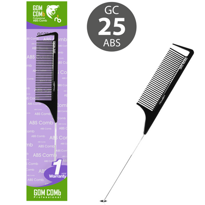 HAIR COMB - GC25ABS - GOMCOMb ABS RAT TAIL COMB - 237 MM - PACK OF 12