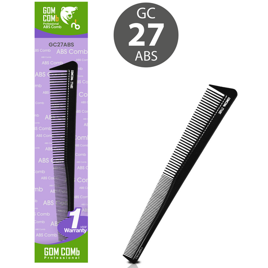 HAIR COMB - GC27ABS - GOMCOMb ABS SMALL CUTTING STYLING COMB - 180 MM - PACK OF 12
