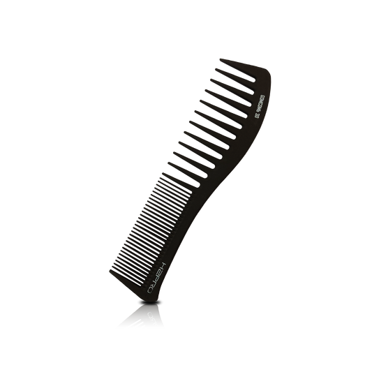 HAIR COMB - GC30 - GOMCOMb BLACK CARBON WAVE STYLING COMB - 193 MM - PACK OF 12