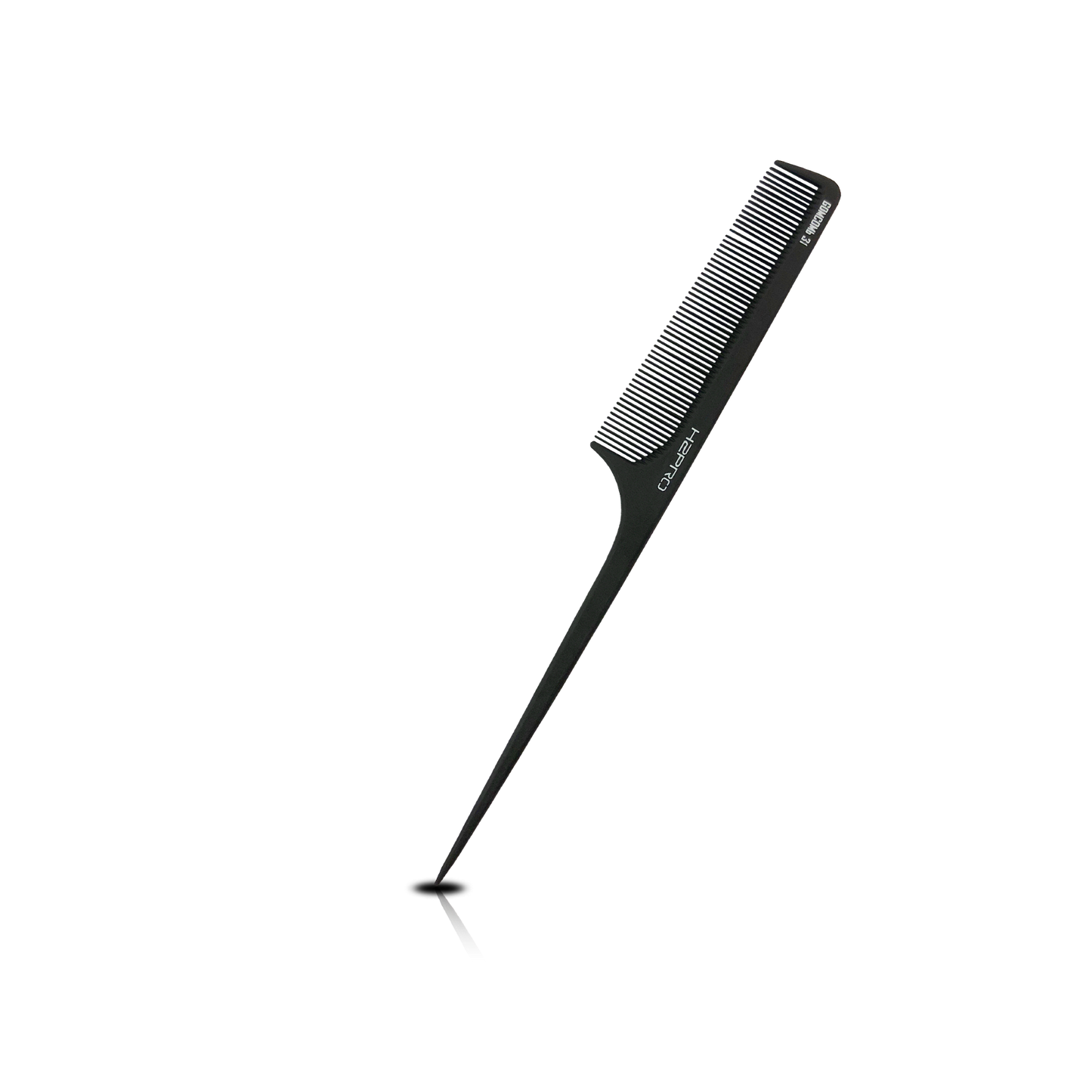 HAIR COMB - GC31 - GOMCOMb BLACK CARBON SMALL RAT TAIL COMB - 216 MM - PACK OF 12