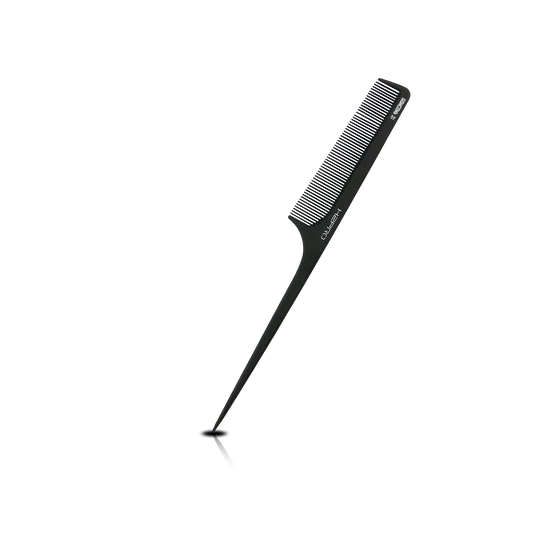 HAIR COMB - GC31 - GOMCOMb BLACK CARBON SMALL RAT TAIL COMB - 216 MM - PACK OF 12