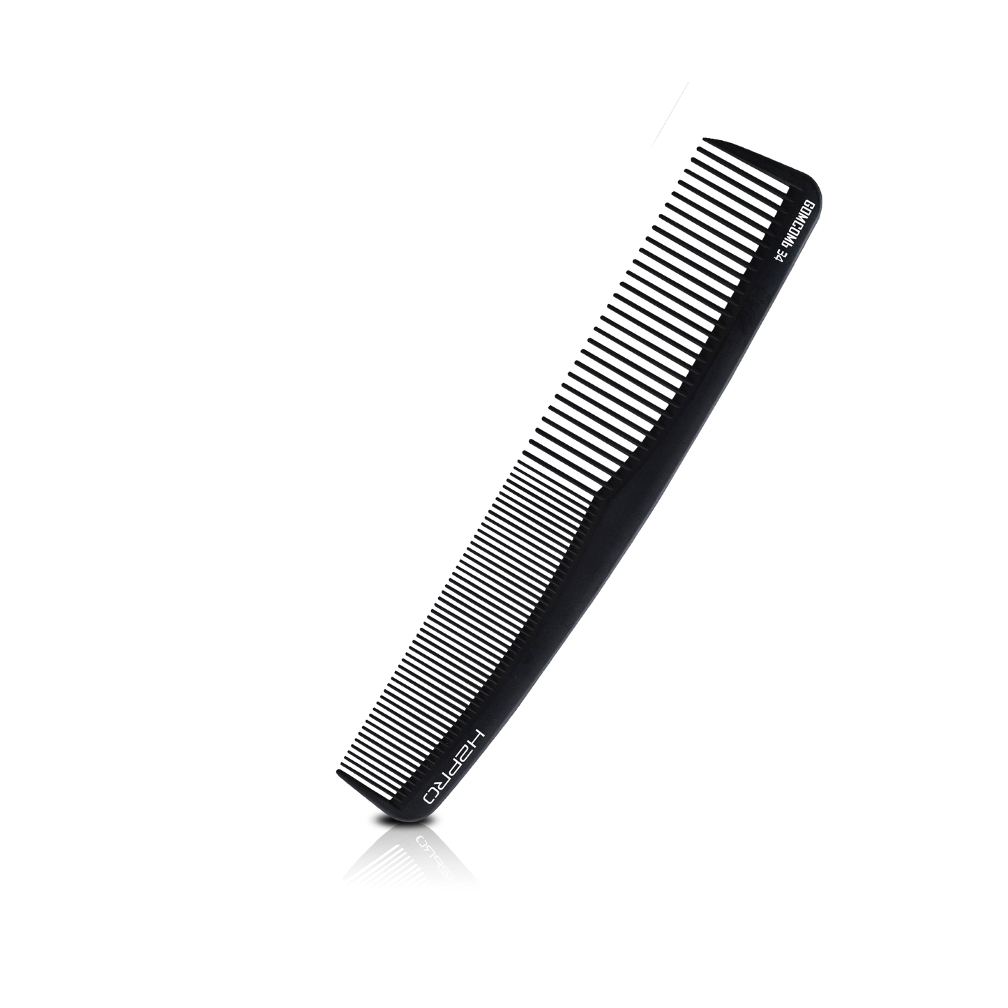 HAIR COMB - GC34 - GOMCOMb BLACK CARBON CURVED STYLING COMB - 213 MM - PACK OF 12