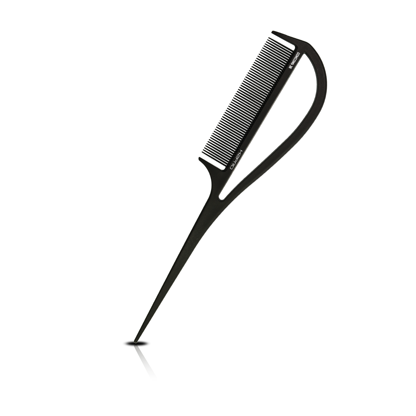 HAIR COMB - GC36 - GOMCOMb BLACK CARBON RAT TAIL COMB - 240 MM - PACK OF 12