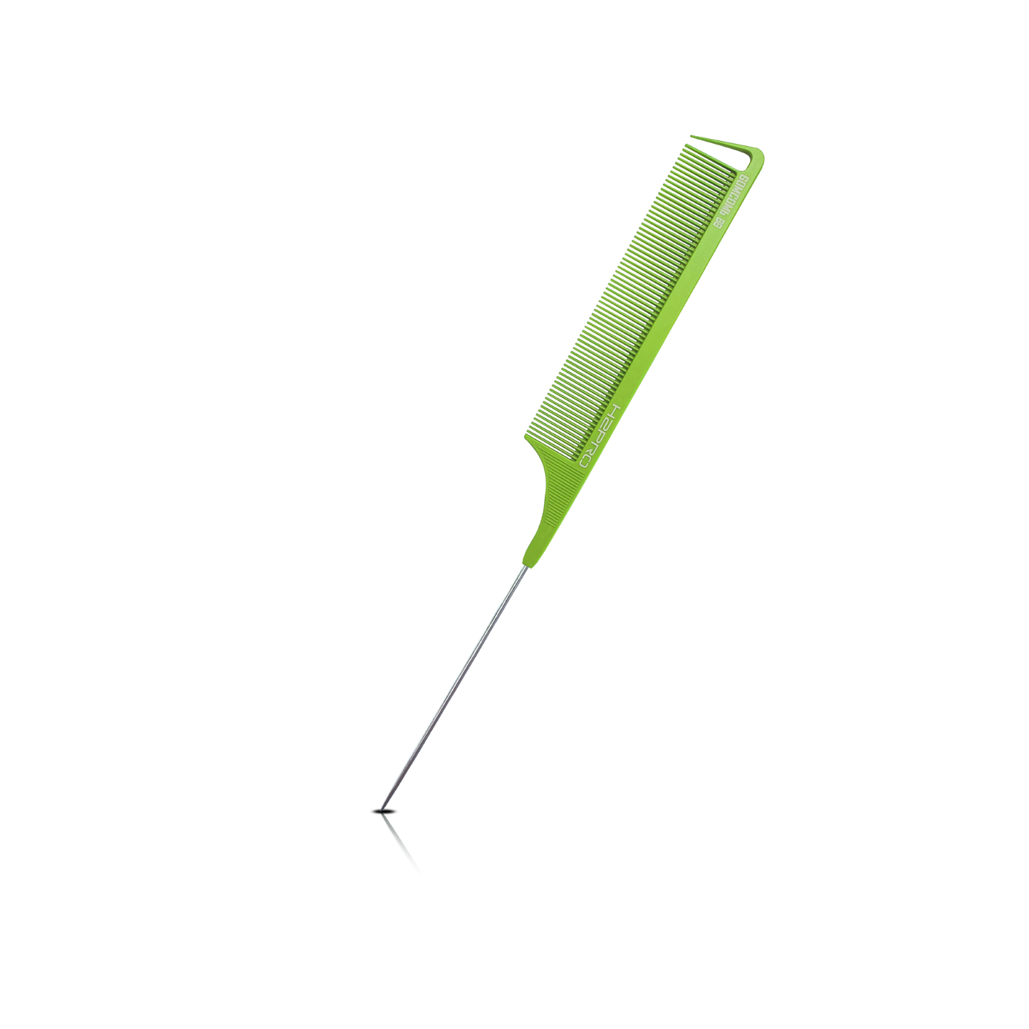HAIR COMB - GC88L - GOMCOMb LIME CARBON LONG FINE TOOTH PIN TAIL COMB - 270 MM - PACK OF 12