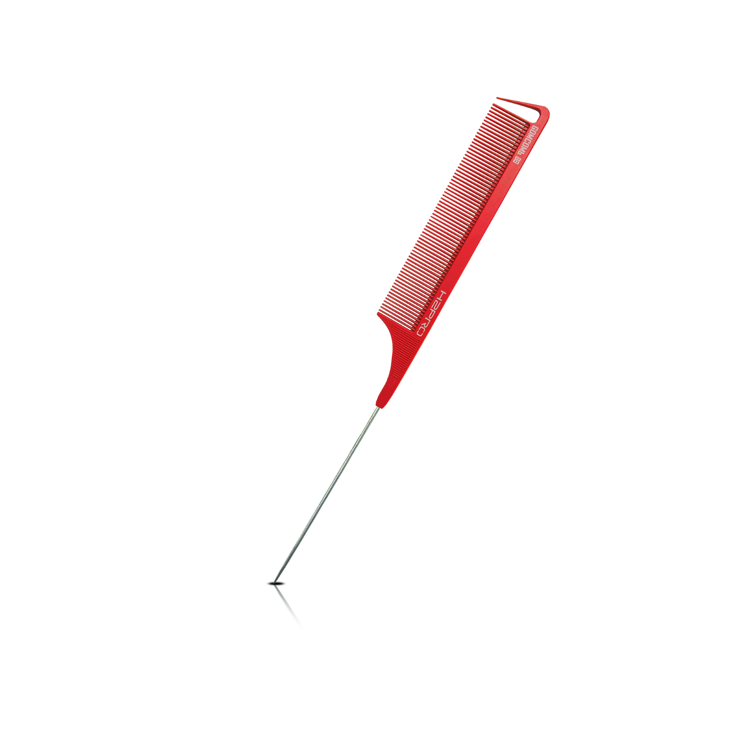 HAIR COMB - GC88R - GOMCOMb RED CARBON LONG FINE TOOTH PIN TAIL COMB - 270 MM - PACK OF 12