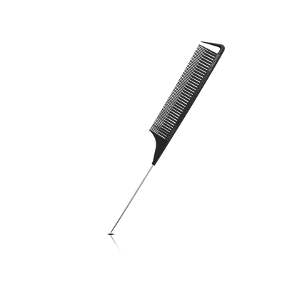 HAIR COMB - GC89BK - GOMCOMb BLACK CARBON TEASING COMB - 260 MM - PACK OF 12