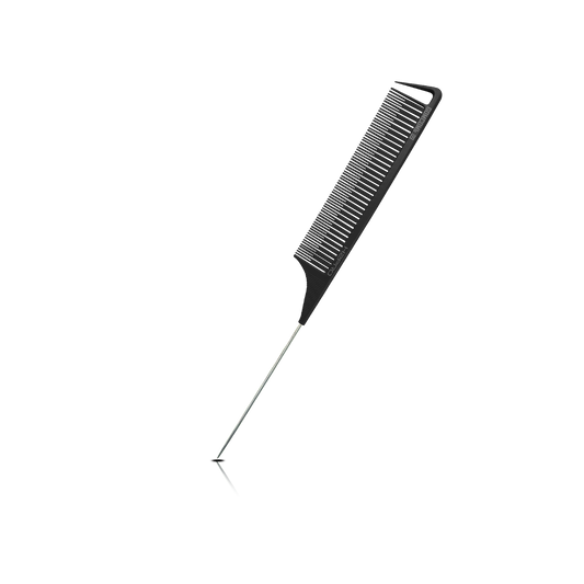 HAIR COMB - GC89BK - GOMCOMb BLACK CARBON TEASING COMB - 260 MM - PACK OF 12