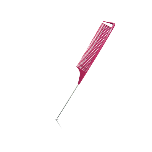 HAIR COMB - GC89PK - GOMCOMb PINK CARBON TEASING COMB - 260 MM - PACK OF 12
