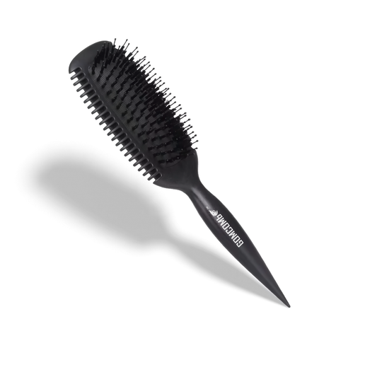HAIR BRUSH - GCDO03 - GOMCOMb DOKKAEBI DETANGLE AND CURL BRUSH - BLACK - PACK OF 6