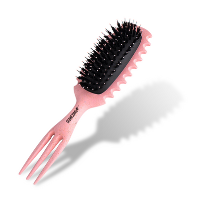 HAIR BRUSH - GCDO02 - GOMCOMb DOKKAEBI DETANGLE AND CURL BRUSH - PINK - PACK OF 6