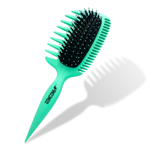 HAIR BRUSH - GCDO04 - GOMCOMb DOKKAEBI DETANGLE AND CURL BRUSH - TEAL - PACK OF 6
