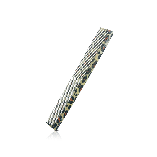 HAIR COMB - GC01LE - GOMCOMb POLYCARBONATE LEOPARD DESIGN CUTTING STYLING COMB - 222 MM - PACK OF 12
