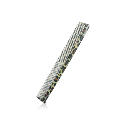 HAIR COMB - GC01LE - GOMCOMb POLYCARBONATE LEOPARD DESIGN CUTTING STYLING COMB - 222 MM - PACK OF 12