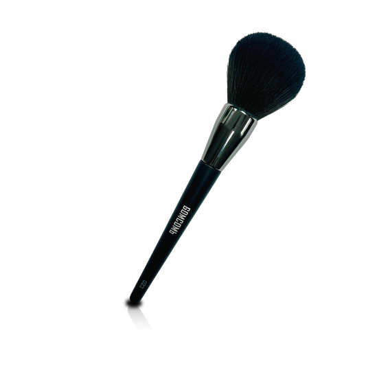 MAKEUP BRUSH - GMB023 - GOMCOMb BLACK PINK LARGE POWDER FACE BRUSH - PACK OF 6