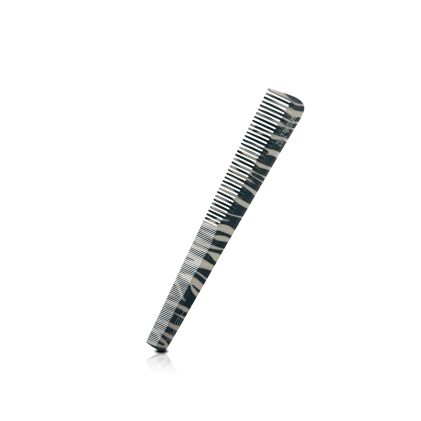 HAIR COMB - GC02ZE - GOMCOMb POLYCARBONATE ZEBRA DESIGN SMALL CUTTING STYLING COMB - 178 MM - PACK OF 12