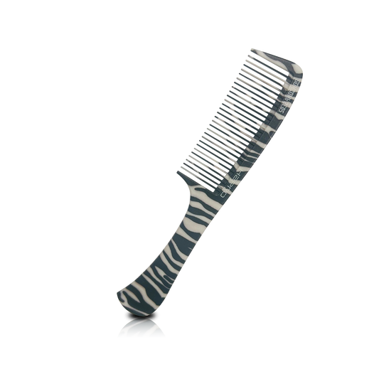 HAIR COMB - GC05ZE - GOMCOMb POLYCARBONATE ZEBRA DESIGN SHAMPOO COMB - 230 MM - PACK OF 12