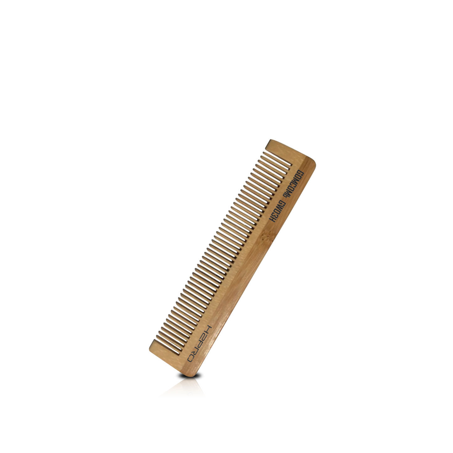 HAIR COMB - GW03 - GOMCOMb NATURAL BAMBOO WOOD STYLING BEARD COMB - 137 MM - PACK OF 12