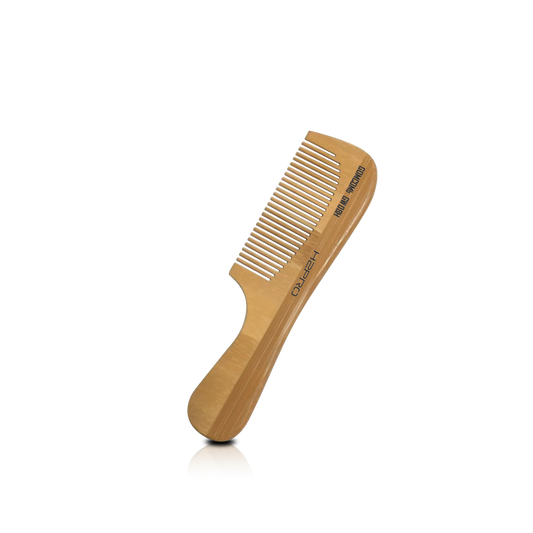HAIR COMB - GW08 - GOMCOMb NATURAL BAMBOO WOOD STYLING COMB - 180 MM - PACK OF 12