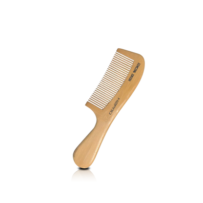 HAIR COMB - GW09 - GOMCOMb NATURAL BAMBOO WOOD STYLING COMB - 195 MM - PACK OF 12