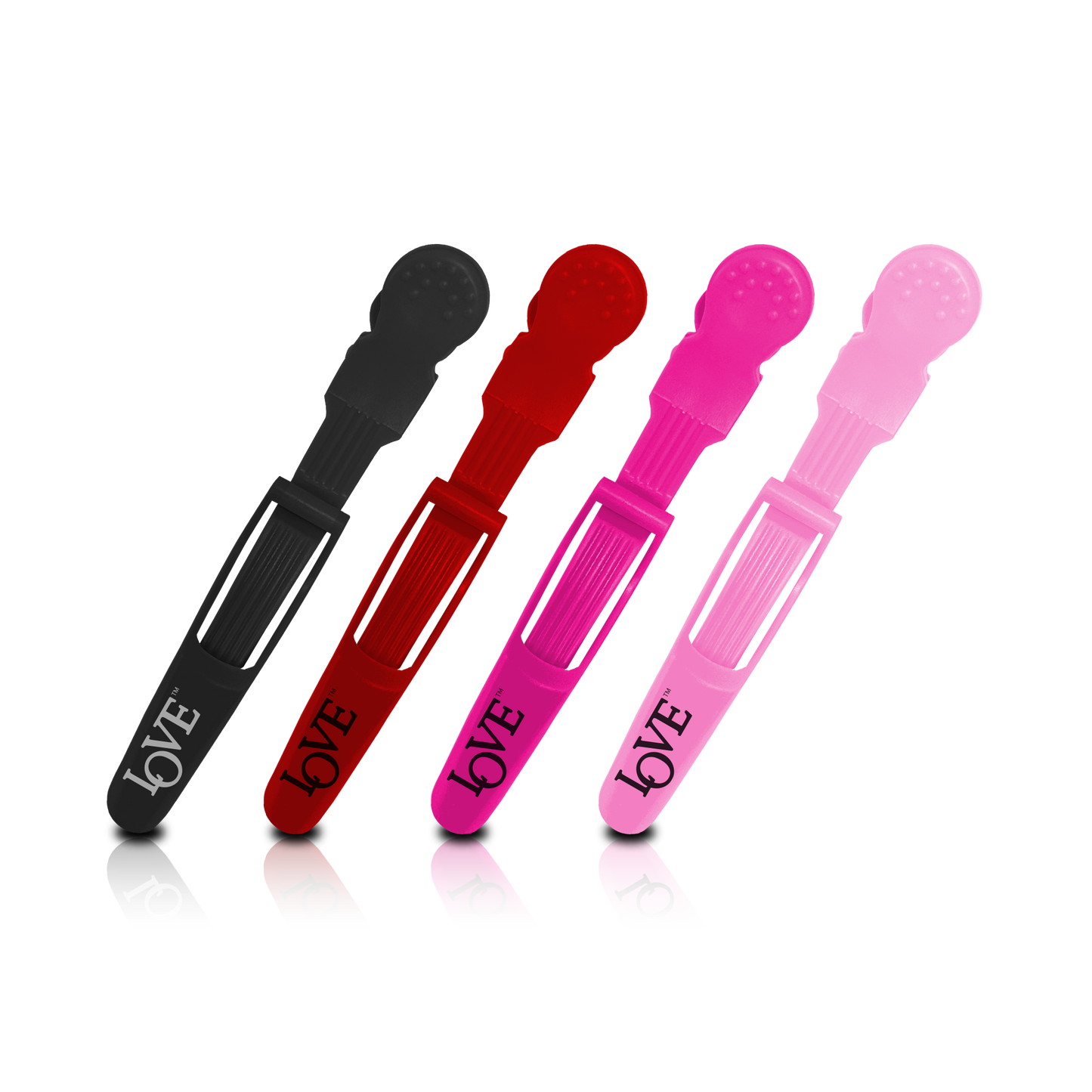 HAIR CLIP - HPLV13LBRPP - LOVE MAXIMUM HOLD SECTIONING CLIP - MEGA SIZE - 4 PCS - PACK OF 6