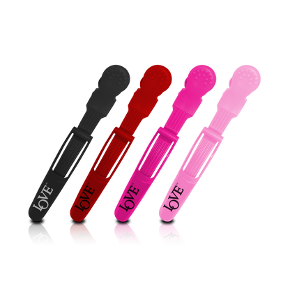 HAIR CLIP - HPLV13LBRPP - LOVE MAXIMUM HOLD SECTIONING CLIP - MEGA SIZE - 4 PCS - PACK OF 6
