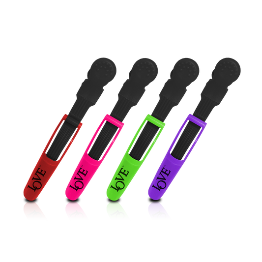HAIR CLIP - HPLV13LBM - LOVE MAXIMUM HOLD SECTIONING CLIP - MEGA SIZE - 4 PCS - PACK OF 6