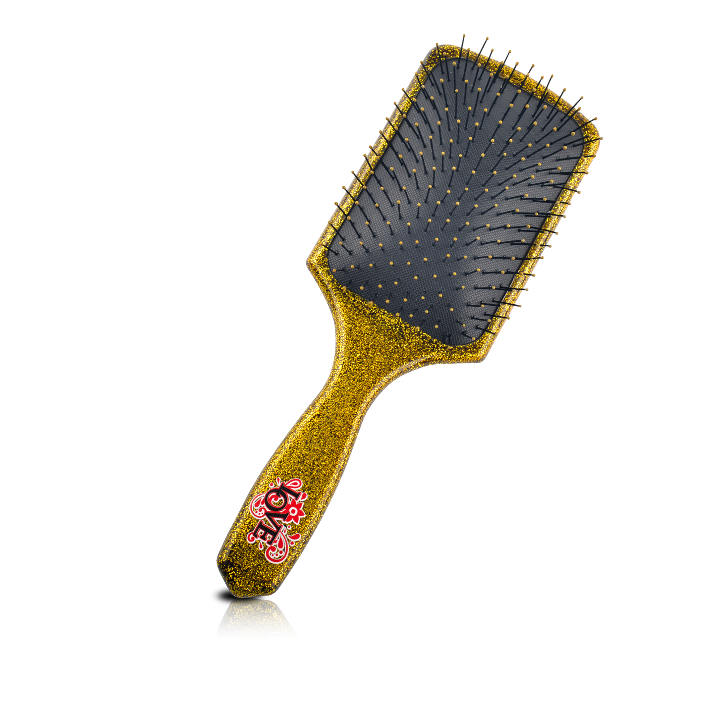 HAIR BRUSH - LED09GG - LOVE PRO DETANGLER DETANGLE BRUSH - SQUARE GOLD - PACK OF 6