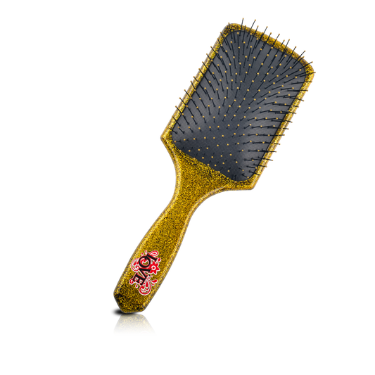 HAIR BRUSH - LED09GG - LOVE PRO DETANGLER DETANGLE BRUSH - SQUARE GOLD - PACK OF 6