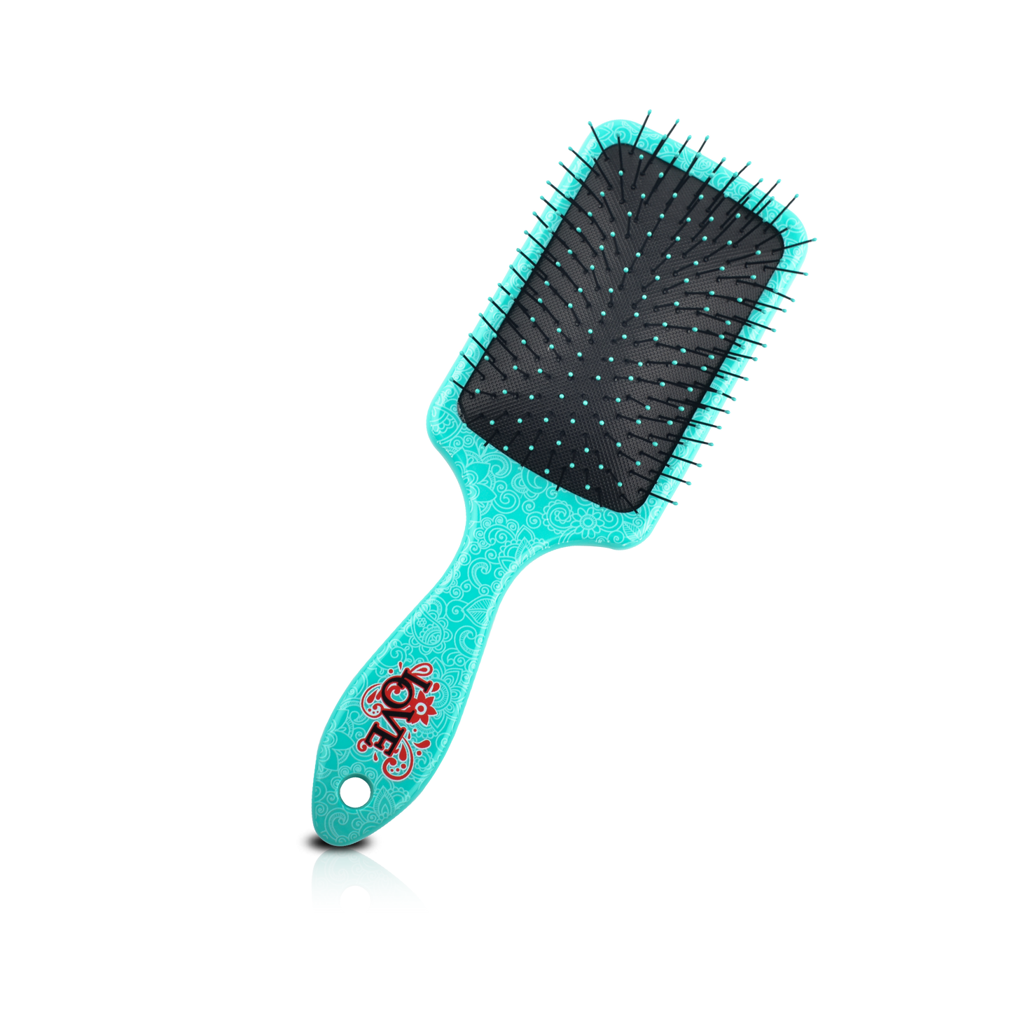 HAIR BRUSH - LED10LG - LOVE PRO DETANGLER DETANGLE BRUSH - SQUARE GREEN - PACK OF 6