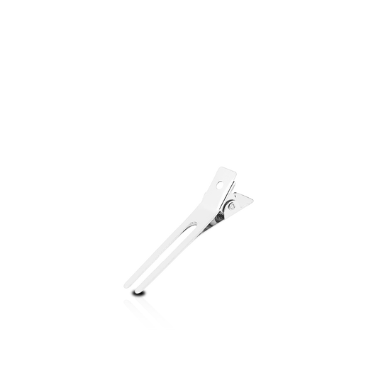 HAIR CLIP - LHP25B - LOVE METAL DOUBLE PRONG HAIR CLIP - 50 PCS - PACK OF 6