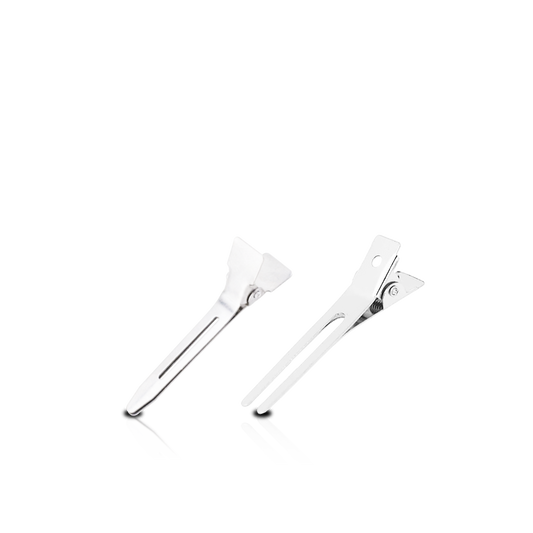 HAIR CLIP - LHP26B - LOVE METAL SINGLE PRONG & DOUBLE PRONG HAIR CLIP - SMALL - 80 PCS - PACK OF 6