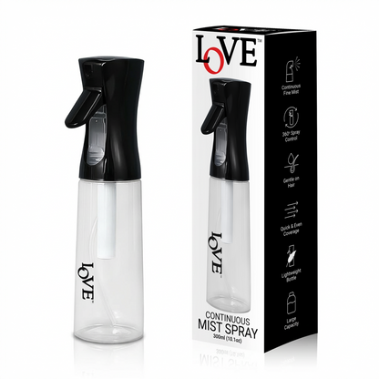 MIST SPRAY - LMS300BK - LOVE MULTIPURPOSE CONTINUOUS FINE MIST SPRAY BOTTLE - 300 ML - BLACK