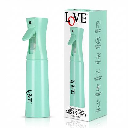 MIST SPRAY - LMS300GN - LOVE MULTIPURPOSE CONTINUOUS FINE MIST SPRAY BOTTLE - 300 ML - GREEN