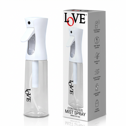 MIST SPRAY - LMS300WH - LOVE MULTIPURPOSE CONTINUOUS FINE MIST SPRAY BOTTLE - 300 ML - WHITE