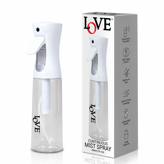 MIST SPRAY - LMS300WH - LOVE MULTIPURPOSE CONTINUOUS FINE MIST SPRAY BOTTLE - 300 ML - WHITE