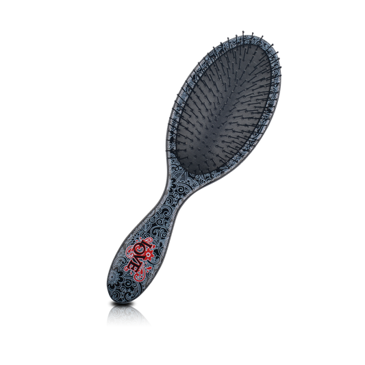 HAIR BRUSH - LPD01LB - LOVE WET N DRY PRO DETANGLER DETANGLE BRUSH - OVAL BLACK - PACK OF 6
